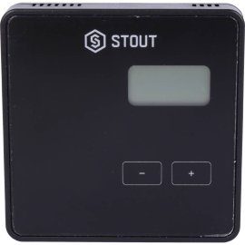 Проводной комнатный регулятор STOUT R-10b, чёрный, STE-0101-010002