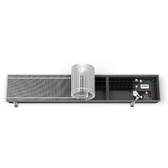 Внутрипольный конвектор VARMANN Qtherm 180x150x1250 RR F-образная рамка EV1 (решетка анодированная в цвет алюминия), Q 180.150.1250 RR F EV1
