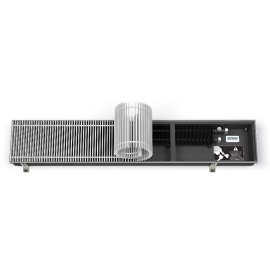 Внутрипольный конвектор VARMANN Qtherm 150х180х2000 (решетка анодированная в цвет алюминия) правое подключение, Q 180.150.2000 RR U EV1
