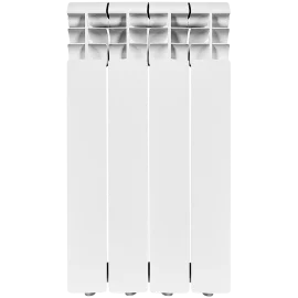Радиатор алюминиевый ROMMER Profi 500 4 секции (AL500-80-80-100) (RAL9016), RAL-1210-050004
