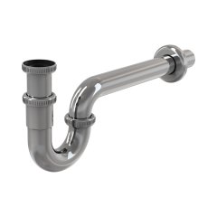 Сифон для умывальника AlcaPlast DN32, U-форма с накидной гайкой 5/4 , металл, A432