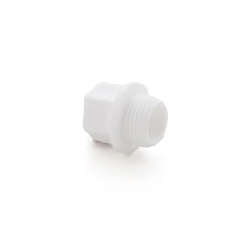 Заглушка резьбовая PPR  3/4, PN25 белый, РТП