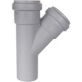 Тройник канализационный бесшумный STOUT D58x58/ 45°, SKB-0015-585845