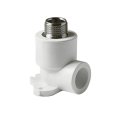 Угольник Pro Aqua d=25-1/2 PP-R с креплением комбинированный НР Белый, PA28112P