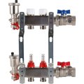 Коллектор из нержавеющей стали в сборе с расходомерами ROMMER 2 выхода, RMS-1210-000002
