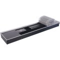 Внутрипольный конвектор STOUT SCQ-1100 75х240х1000 (Решётка роликовая) правое подключение, SCQ-1100-0724100