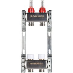 Коллектор из нержавеющей стали с расходомерами ROMMER 2 выхода, RMS-1200-000002