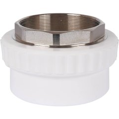 Муфта комбинированная Kalde под шестигранник (внутр. резьба, 110х4 ) для полипропиленовых труб под сварку, 3222-nfo-110406