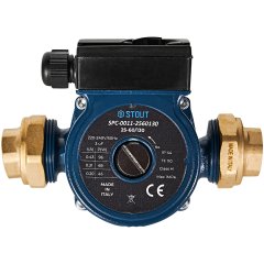 Циркуляционный насос STOUT 25-60/130 220/240V 50Hz с латунными гайками G 1 1/2 x Rp 1, SPC-0011-2560130
