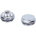 Присоединительный набор для радиатора Global 011048 07 Global KIT 3/4 (цвет cod.07 grigio scuro opaco mettalizzato (черный)), A048KIT3/407