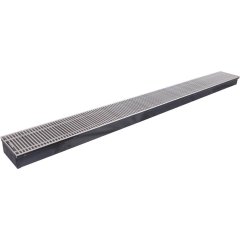 Внутрипольный конвектор STOUT SCN-1100 80х190х2000 (Решётка роликовая) правое подключение, SCN-1100-0819200