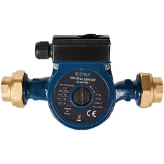 Циркуляционный насос STOUT 25-60/180 220/240V 50Hz с латунными гайками G 1 1/2 x Rp 1, SPC-0011-2560180