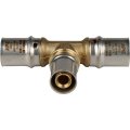 Тройник переходной STOUT 20х16х20 для металлопластиковых труб прессовой, SFP-0005-201620