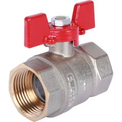 Кран шаровой ROMMER 1 ВН/ВН, ручка бабочка, RBV-0003-0110225