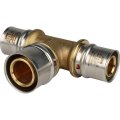 Тройник переходной STOUT 26х32х26 для металлопластиковых труб прессовой, SFP-0005-263226