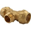 Тройник TIEMME с наружной резьбой 32х1х32 для труб ПНД винтовой, 3400068