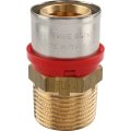 Муфта TIEMME с наружной резьбой 32x1 для металлопластиковых труб прессовой, 1650032