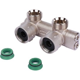 Перекрестный узел подключения Meibes Тип E2/50 угловой, 3/4 BPx3/4 HP, F10079