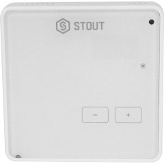 Проводной комнатный регулятор STOUT R-10z, белый, STE-0101-010003