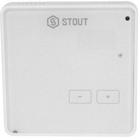 Проводной комнатный регулятор STOUT R-10z, белый, STE-0101-010003