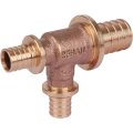 Тройник РЕХАУ RAUTITAN PLATINUM с уменьшенным боковым и торцевым проходами 25-16-16 RX для труб из сшитого полиэтилена аксиальный, 13777421001