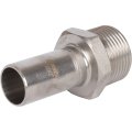 Вставка переходная НПр-НР ROMMER 22х1 из нержавеющей стали прессовой, RSS-0024-000221