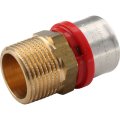 Муфта TIEMME с наружной резьбой 32x1 для металлопластиковых труб прессовой, 1650032
