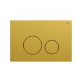Панель смыва РЕХАУ NOVA ORB STEEL с круглыми клавишами с покрытием против отпечатков пальцев, нержавеющая сталь, брашированное титановое золото, матовый, 19102661001