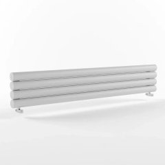 Радиатор стальной трубчатый STOUT Warmmet Power 76H ширина 2000 мм секций 4 цвет RAL9016  тип подключения: нижнее левое, PH.76.2000.4.316.BL.9016