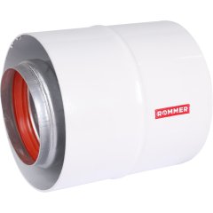 Начальный участок традиционный вертикальный коаксиальный ROMMER D60(м-м)/100(п-п) (Bosch, Buderus, Navien S/C/E, Baxi ECO Nova/Classic, Лемакс) в комп. фланец, RCA-6010-240100