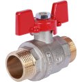 Кран шаровой ROMMER 3/4 НР/НР, ручка бабочка, RBV-0007-0410220