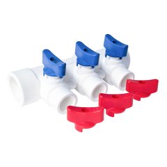 Коллектор с шаровым краном универсальный PPR 32х20/3, RTP
