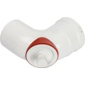 *SCA-0080-010090 STOUT Элемент дымохода отвод 90° DN80 с инспекционным патрубком, SCA-0080-010090