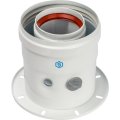 *SCA-6010-240100 STOUT Элемент дымохода DN60/100 адаптер для котла вертикальный коаксиальный (совместимый с Bosch, Buderus)(с логотипом), SCA-6010-240100