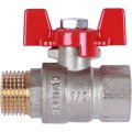 Кран шаровой ROMMER 1/2 ВН/НР, ручка бабочка, RBV-0004-0210215