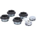 Присоединительный набор для радиатора Global 011048 07 Global KIT 3/4 (цвет cod.07 grigio scuro opaco mettalizzato (черный)), A048KIT3/407
