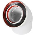 Отвод 45° традиционный коаксиальный ROMMER D80(п-м)/125(п-м), RCA-8125-000045
