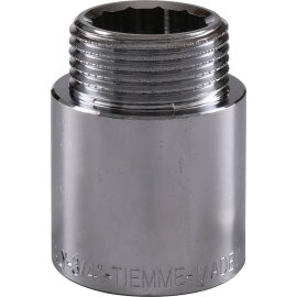Удлинитель TIEMME НВ 30мм-3/4 хром для стальных труб резьбовой, 1500240