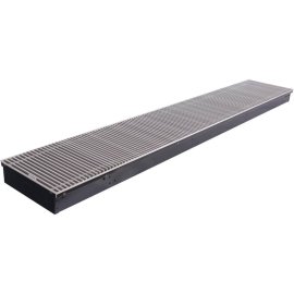 Внутрипольный конвектор STOUT SCN-1100 80х300х1800 (Решётка роликовая) правое подключение, SCN-1100-0830180