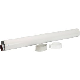 *SCA-6010-001000 STOUT Элемент дымохода  DN60/100 труба коаксиальная 1000 мм п/м, уплотнения и хомут в комплекте, SCA-6010-001000