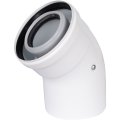 Отвод 45° конденсационный коаксиальный ROMMER D60(п-м)/100(п-м), RCA-8610-000045