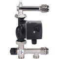 Насосно-смесительный узел STOUT SDG-0120 с термостатическим клапаном 20-43°C жидкокристаллическим термометром, с насосом UPSO 25-65, 130 mm, SDG-0120-005001
