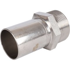 Вставка переходная НПр-НР ROMMER 42х1 1/2 из нержавеющей стали прессовой, RSS-0024-042112