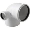 Отвод с выходом левый Pro Aqua Stilte D110x50/87,5 Белый, ST10010587LW