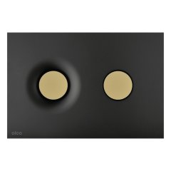 Кнопка управления AlcaPlast для скрытых систем инсталляции черный-золотой матовый, M1978-7