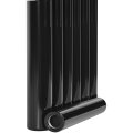 Стальной трубчатый радиатор STOUT TUBE ROUND 6 секций боковое подключение R40 1-1750-6 RAL9005, STR40117506RAL9005