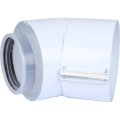 Отвод Vaillant 45 (2 шт.) 80/125 мм РР, 303211