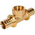 Тройник-переходник с внутренней резьбой ROMMER 32xR 1 для труб из сшитого полиэтилена аксиальный, RFA-0028-003210