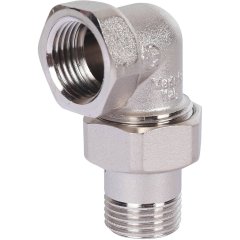 Разъемное угловое соединение STOUT американка ВН, никелированное 1/2, SFT-0059-000012