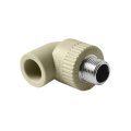 Угольник комбинированный Pro Aqua d=20-3/4 PP-R НР Серый, PA27010PG